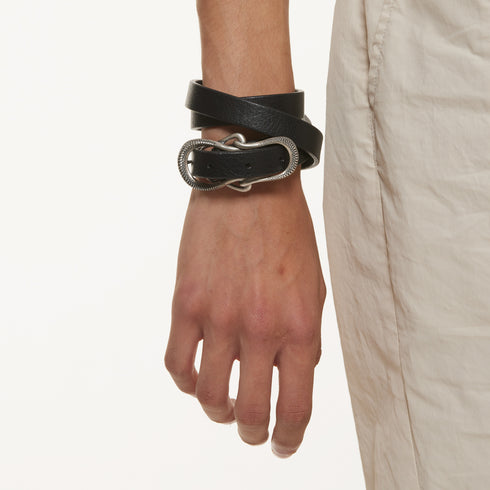 JULIUS x Dualflow 077ACU33 BK x SV / Ouroboros Bracelet