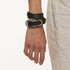 JULIUS x Dualflow 077ACU33 BK x SV / Ouroboros Bracelet