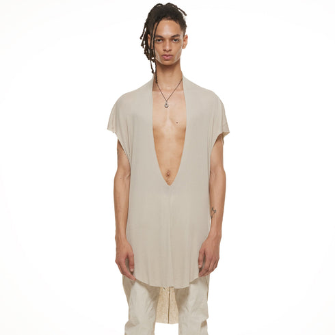JULIUS 937CUM24 Sand / Slit Neck Top