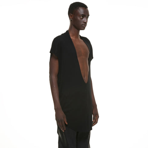 JULIUS 937CUM24 Black / Slit Neck Top