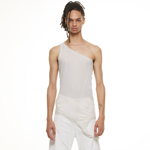 JULIUS 937CUM23 Plaster / One Shoulder Tank Top