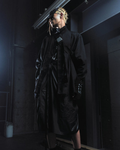 JULIUS 907SHM2 Black / Rust Workshirt