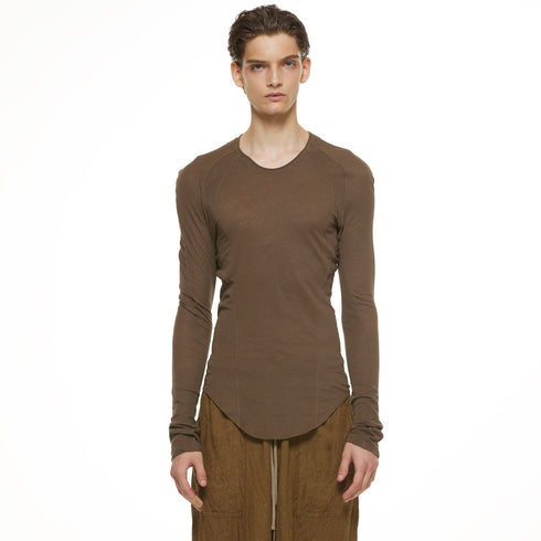 JULIUS 937CUM20 Brown / Seamed Skinny Top