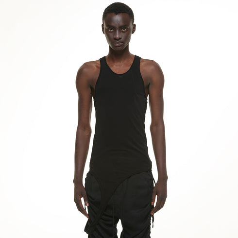 JULIUS 937CUM31 Black / Strap Tank Top