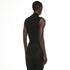 JULIUS 937CUM21 Black / Seamed High Neck Top