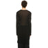 JULIUS 937CUM9 Black / Drop Neck Drape Top