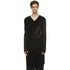 JULIUS 937CUM9 Black / Drop Neck Drape Top