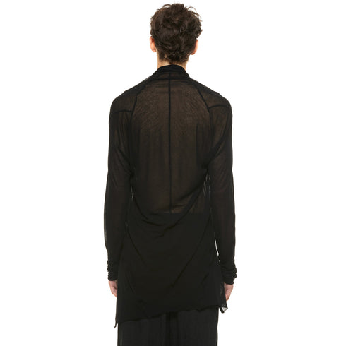 JULIUS 937CUM8 Black / Drape Cardigan