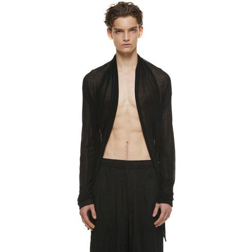 JULIUS 937CUM8 Black / Drape Cardigan