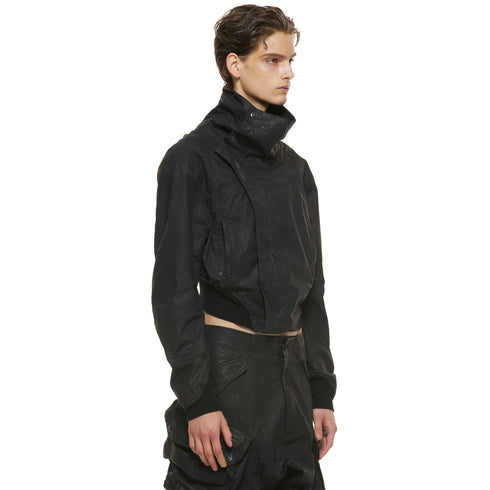 JULIUS 937BLM5 Black / Volcano Bomber Jacket