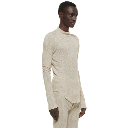 JULIUS 937CUM5 Sand / Seamed Skinny Top