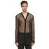 JULIUS 937SHM8 Black / Slit Neck Shirt