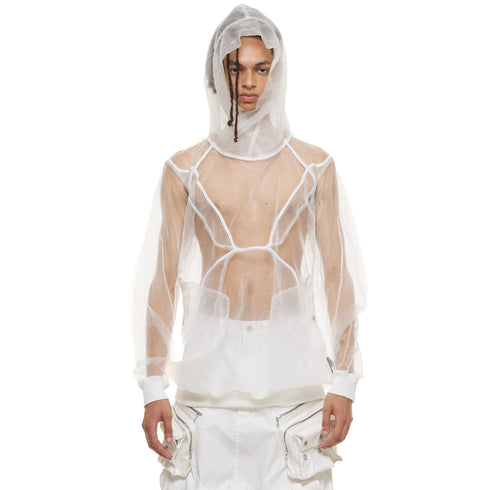 JULIUS 937BLM8 Off White / Prism Hoodie