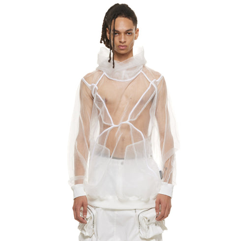 JULIUS 937BLM8 Off White / Prism Hoodie