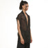 JULIUS 937SHM10 Black / Slit Neck Shirt