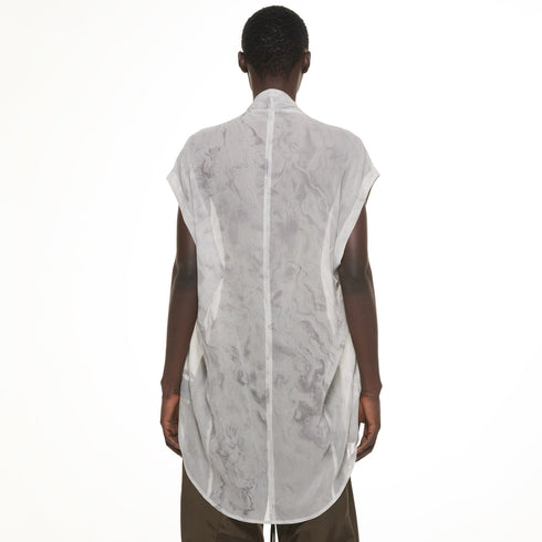 JULIUS 937SHM10 Off White / Slit Neck Shirt