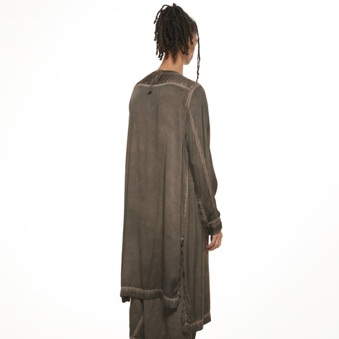 JULIUS 937SHM4 Clay / Boat Neck Shirt