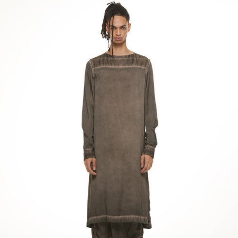 JULIUS 937SHM4 Clay / Boat Neck Shirt