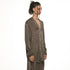 JULIUS 937SHM3 Clay / Slit Neck Shirt