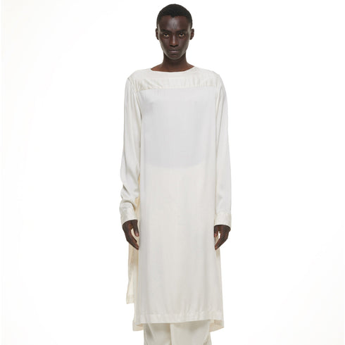 JULIUS 937SHM4 Off White / Boat Neck Shirt