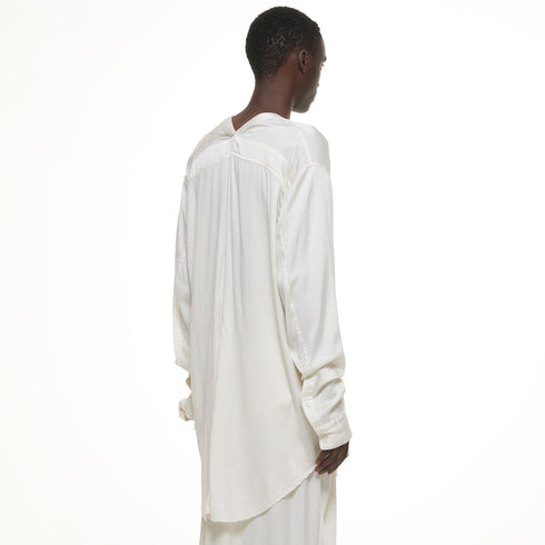 JULIUS 937SHM3 Off White / Slit Neck Shirt