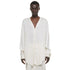 JULIUS 937SHM3 Off White / Slit Neck Shirt