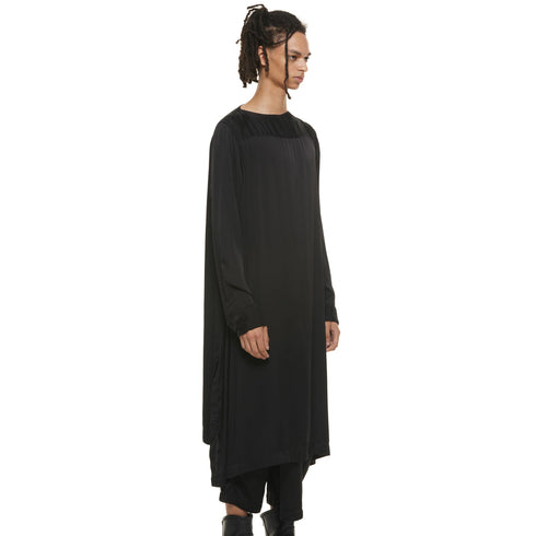 JULIUS 937SHM4 Black / Boat Neck Shirt
