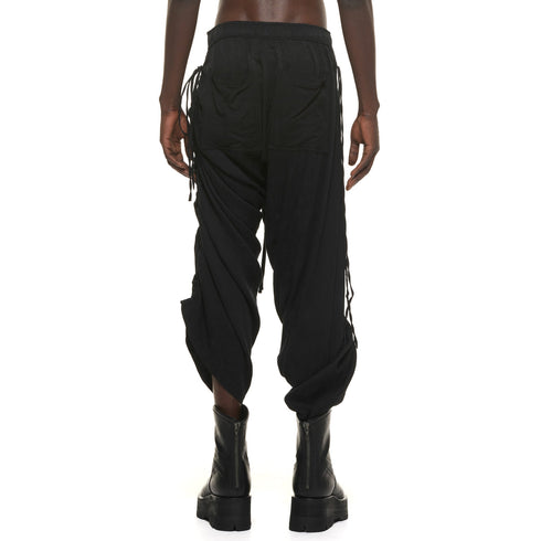 JULIUS 937PAM26 Black / Flare Wide Pants