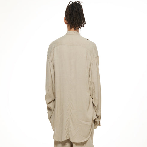 JULIUS 937SHM6 Sand / Tuck Shirt
