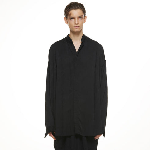JULIUS 937SHM6 Black / Tuck Shirt
