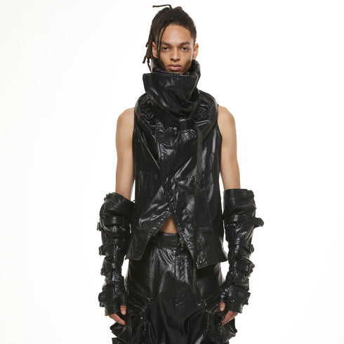 JULIUS 937VEM2 Black / Rectangle Vest