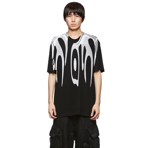 JULIUS 077CPM1 Black / Graphic T-Shirt