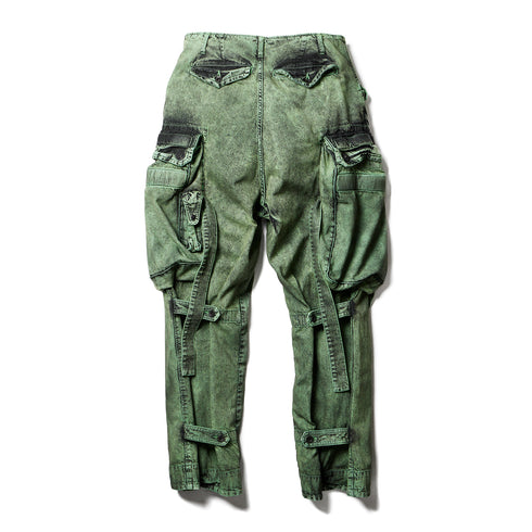JULIUS 077PAM1 Green / Gasmask Cargo Pants