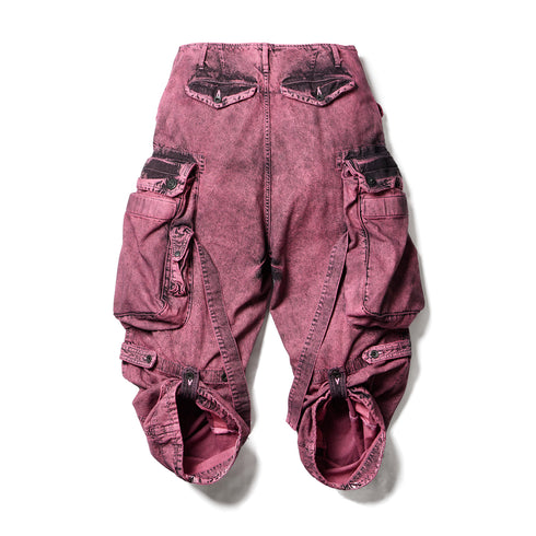 JULIUS 077PAM1 Pink / Gasmask Cargo Pants