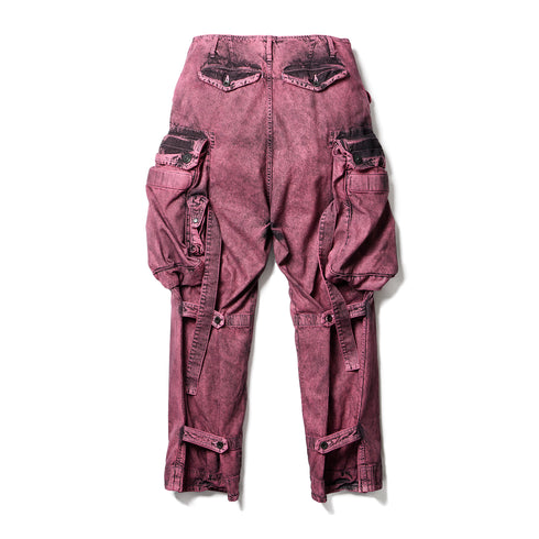 JULIUS 077PAM1 Pink / Gasmask Cargo Pants