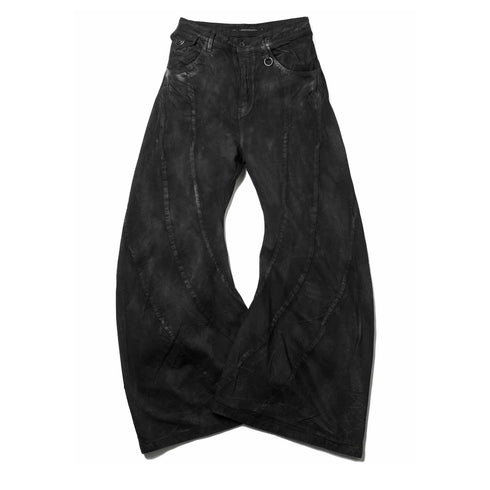 JULIUS 077PAM6 Charcoal / Bending Flare Pants