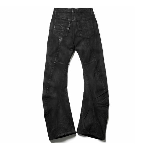 JULIUS 077PAM5 Charcoal / Bending Tuba Pants