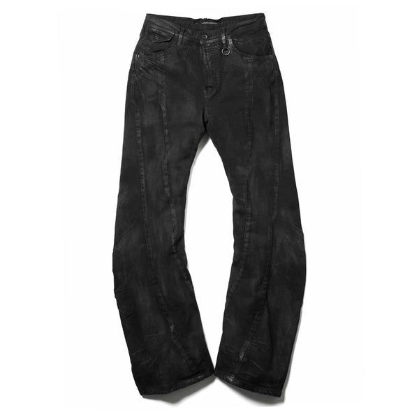 JULIUS 077PAM5 Charcoal / Bending Tuba Pants