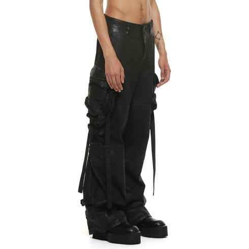JULIUS 937PAM1-C Black / Gas Mask Pants