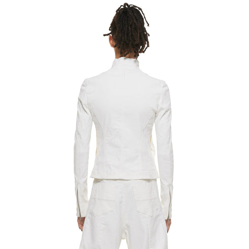 JULIUS 937BLM2 Off White / Seamed Skinny Jacket