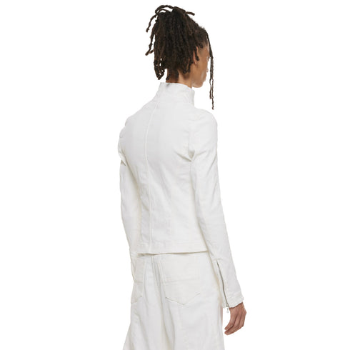 JULIUS 937BLM2 Off White / Seamed Skinny Jacket