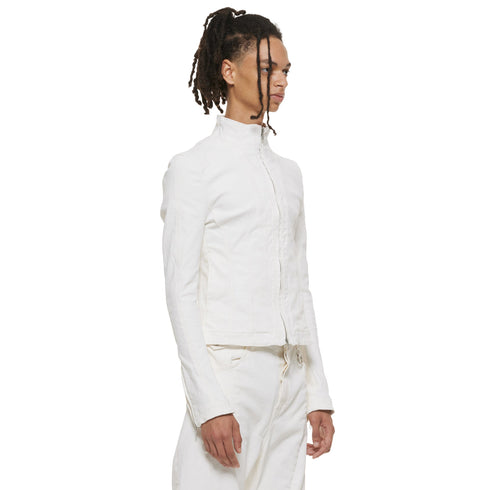 JULIUS 937BLM2 Off White / Seamed Skinny Jacket