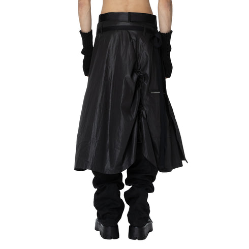 JULIUS 907SKU1 Black / Vessel Deform Skirt