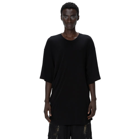 JULIUS 907CUM4 Black / Europa Drape T-Shirt