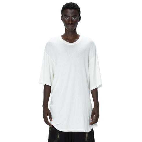 JULIUS 907CUM4 Off White / Europa Drape T-Shirt