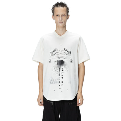 JULIUS 907CPM1 Off White / Europa Graphic T-Shirt