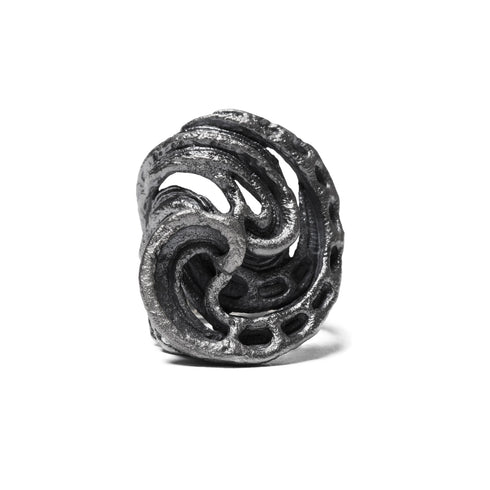 JULIUS 077ACU9 Silver / Dualflow Anima Ring Ver.4