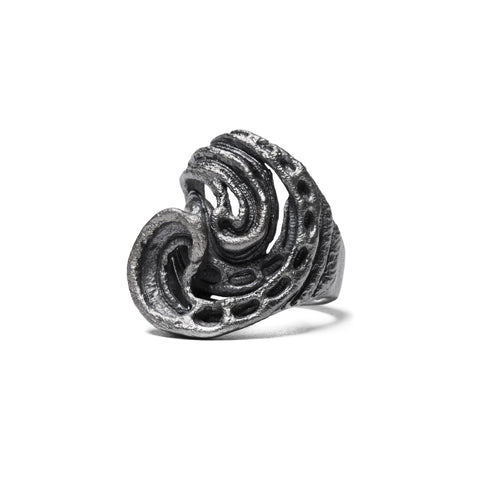JULIUS 077ACU9 Silver / Dualflow Anima Ring Ver.4