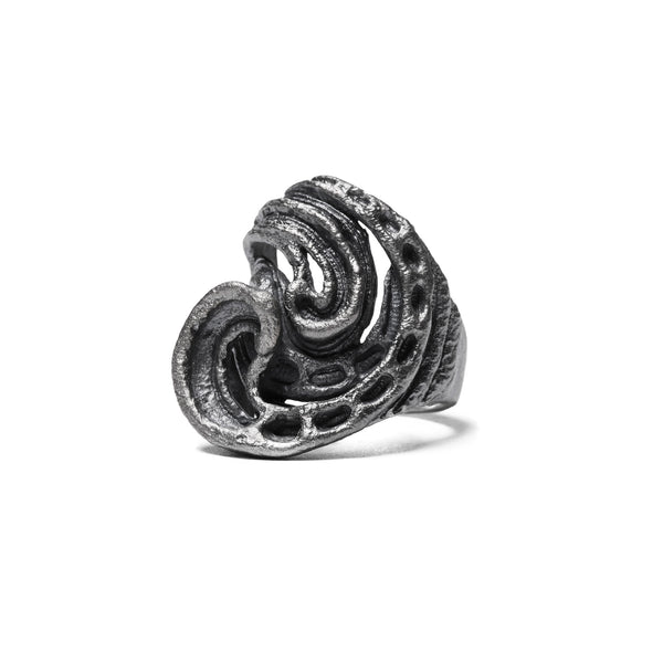 JULIUS 077ACU9 Silver / Dualflow Anima Ring Ver.4