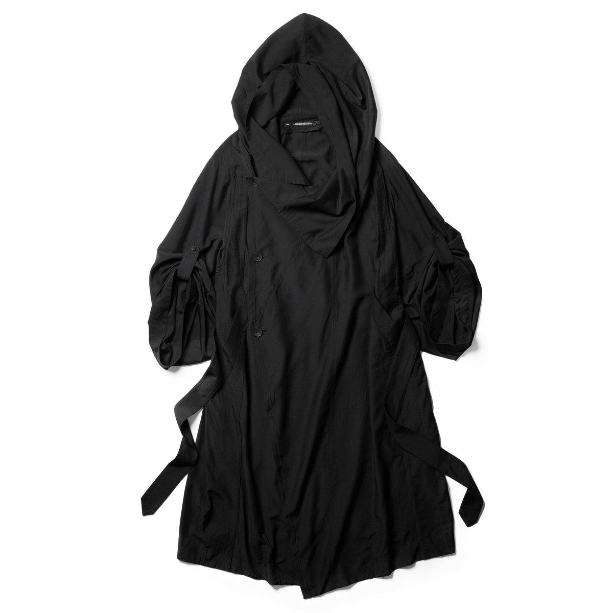 Hooded Robe / Black – JULIUS OFFICIAL STORE 